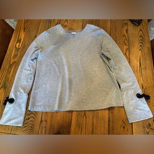 A New Day Gray Long Sleeve Crewneck Sweatshirt, Size L